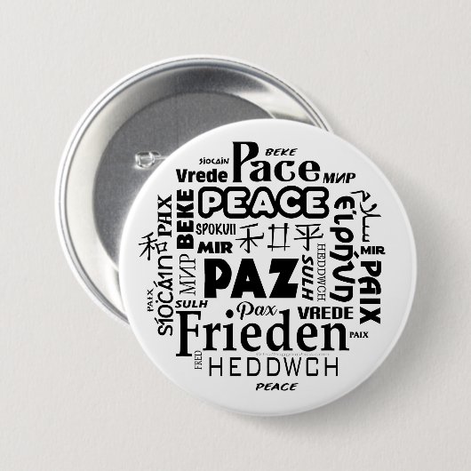 Mehrsprachiges Abzeichen Button (Vorne & Hinten)