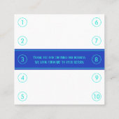 Mehrsprachiges Dankeschön an die Loyalität Quadratische Visitenkarte (Rückseite)