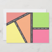 Mehrsprachiges Dankeschön Karte (Vorderseite)