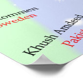 Mehrsprachiges ESL Welcome Poster (Ecke)