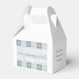 Mehrsprachiges Feld "Happy Holidays" für benutzerd Geschenkschachtel