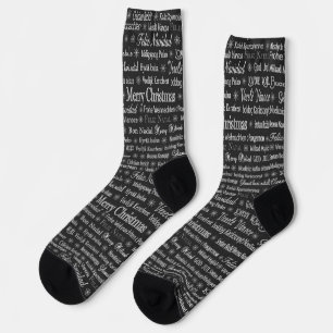 Mehrsprachiges Frohe Weihnachten Thunder_Cove Socken