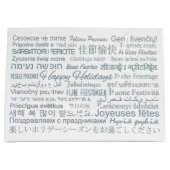 Mehrsprachiges Geschenk "Happy Holidays" Große Geschenktüte (Vorderseite)