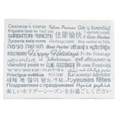 Mehrsprachiges Geschenk "Happy Holidays" Große Geschenktüte (Rückseite)