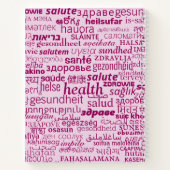 Mehrsprachiges Text-Health-Notebook - Farben auswä Notizblock (Rückseite)