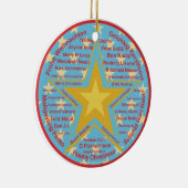 Mehrsprachiges Weihnachten Keramikornament (Rechts)