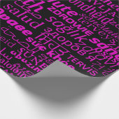 Mehrsprachiges Wrapping-Papier zum Thema Gesundhei Geschenkpapier (Ecke)