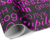 Mehrsprachiges Wrapping-Papier zum Thema Gesundhei Geschenkpapier (Rolleneckpunkt)