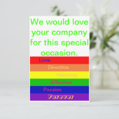 Mehrzweck-Einladung - gleichgeschlechtliche Hochze Einladung (Stehend Vorderseite)