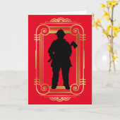 Mehrzweck-Fireman-Grußkarte Karte (Gelbe Blume)