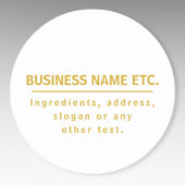 Mehrzweck-Gold und Weiß Aufkleber