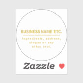 Mehrzweck-Gold und Weiß Aufkleber (Blatt)