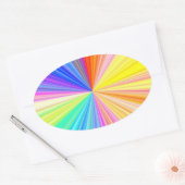 Mehrzweck-Schreib-on-Decorative Papierstapel Ovaler Aufkleber (Umschlag)