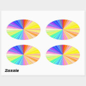 Mehrzweck-Schreib-on-Decorative Papierstapel Ovaler Aufkleber (Blatt)