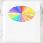 Mehrzweck-Schreib-on-Decorative Papierstapel Ovaler Aufkleber (Tasche)