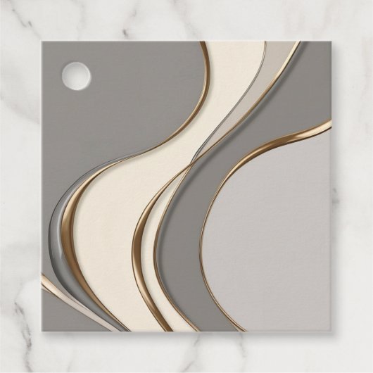 Mehrzweckfavoriten in stylischer Grafik Geschenkanhänger (Vorderseite)