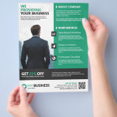 Mehrzweckunternehmen Flyer (Hand)