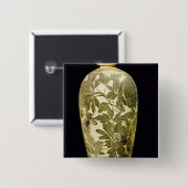 Mei P'ing Vase mit einer schwarzen Button (Vorne & Hinten)