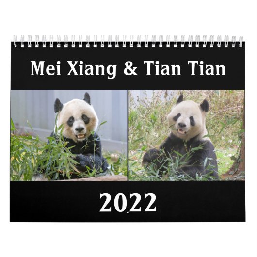 Mei Xiang & Tian Tian 2022 Kalender (Titelbild)