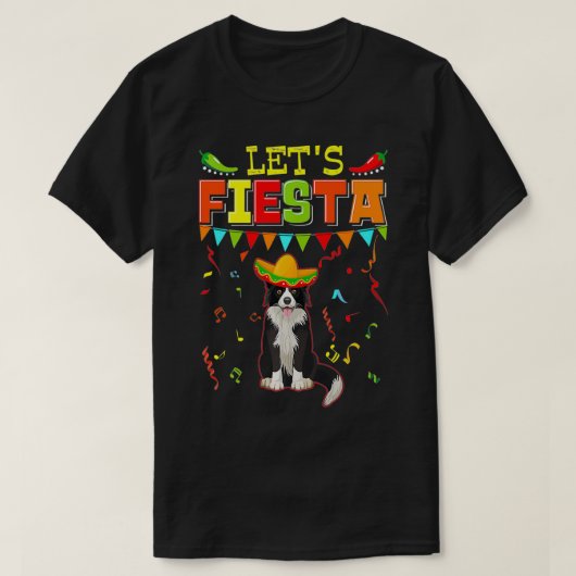 Meican Cinco De Mayo Fiesta Let's Fiesta Border C T-Shirt (Design vorne)
