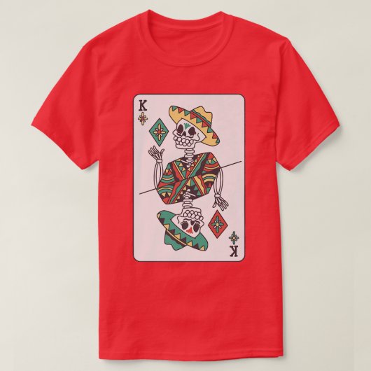 Meican Skeleton Card Game  T-Shirt (Design vorne)