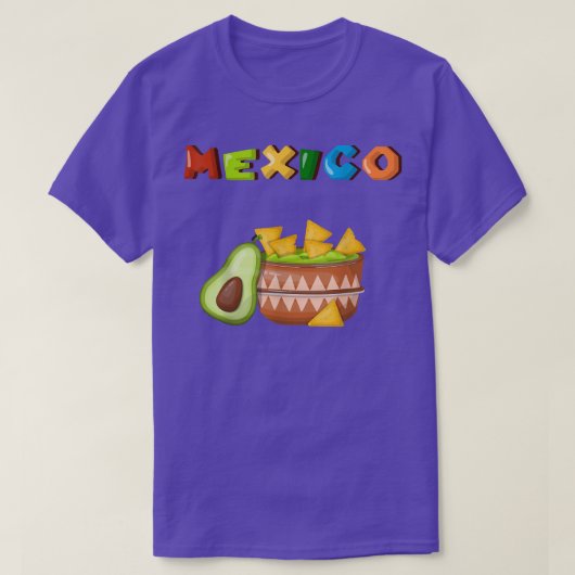 Meico Tacos und Avocado T-Shirt (Design vorne)