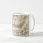Meiji 28 Japaner-Karte 1895 von Kaiserjapan Kaffeetasse (VorderseiteRechts)