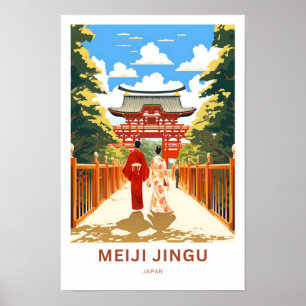 Meiji Jingu Japan Travel Print Poster