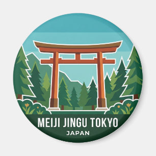 Meiji Jingu Schrein Japan Magnet