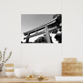 Meiji-Schrein, Torii aus Holz, Tokio Poster (Küche)