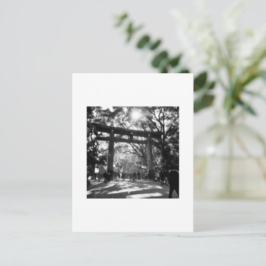 Meiji Shrine: Tokio Postkarte (Stehend Vorderseite)