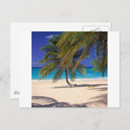 Meile Grand Cayman des Strand-sieben Postkarte (Vorne/Hinten)