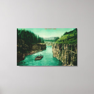 Meilen der Schlucht-, Alaska-Ansicht mit den Leinwanddruck