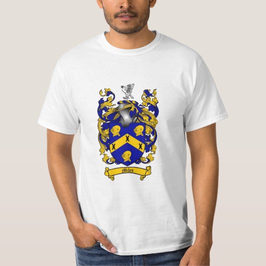 Meilen des Familienwappen-- Meilen-Wappen T-Shirt (Vorderseite)