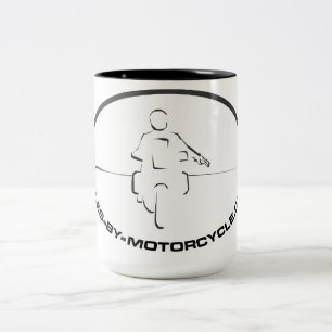Meilen durch Motorrad-Kaffee-Tasse Zweifarbige Tasse