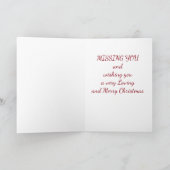 MEILEN FÜR "SERVICEMAN" BEI CHRISTMAS FEIERTAGSKARTE (Innenseite)