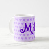 Meilen in Lila Kaffeetasse (Vorderseite Links)