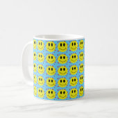 Meilen klassischer Grin Faces Kaffeetasse (Vorderseite Links)