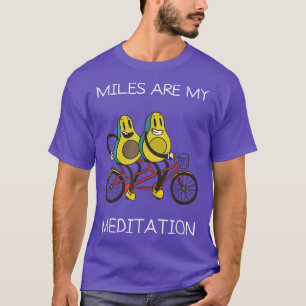 Meilen Meditation Mountain Avocado Biking Cycling  T-Shirt