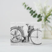 Meilen-Motorrad, 1895 Postkarte (Stehend Vorderseite)