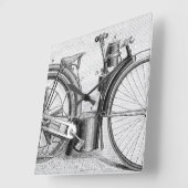 Meilen-Motorrad, 1895 Quadratische Wanduhr (Winkel)