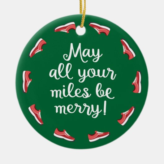 Meilen sind Merry Keramik Ornament (Vorne)