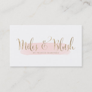 Meilen und erröten kundenspezifische Visitenkarten Visitenkarte