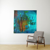 Meilen unter dem Meer Kunst Illustration Steampunk Wandteppich (Beispiel (Horizontal))