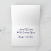 Meilen von Lächeln Geburtstagskarte Karte (Innenseite)