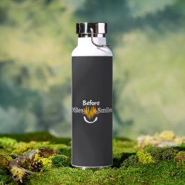 Meilen vor dem Lächeln - Funny Running & Fitness Trinkflasche