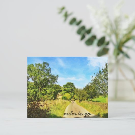 Meilen zu gehen... postkarte (Stehend Vorderseite)