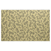 Meilenstein 100 Zahlenmuster Schwarz/Gold Stoff (Fat Quarter (45,7 x 55,9 cm))