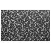 Meilenstein 100 Zahlenmuster Schwarz/Weiß Stoff (Fat Quarter (45,7 x 55,9 cm))