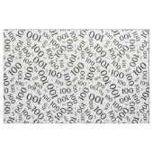 Meilenstein 100 Zahlenmuster Schwarz/Weiß Stoff (Fat Quarter (45,7 x 55,9 cm))
